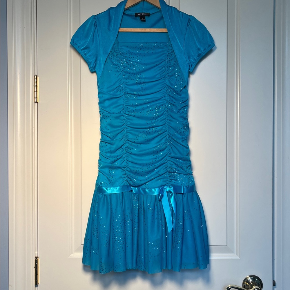 Amy Byer Vibrant Turquiose Dress